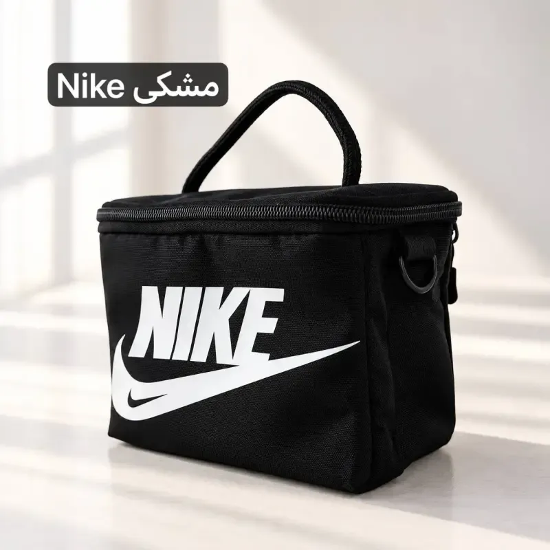 کیف ظرف غذا پارچه ای با بند بلند و جیب دار ابعاد 20 در 15 سانتیمتر