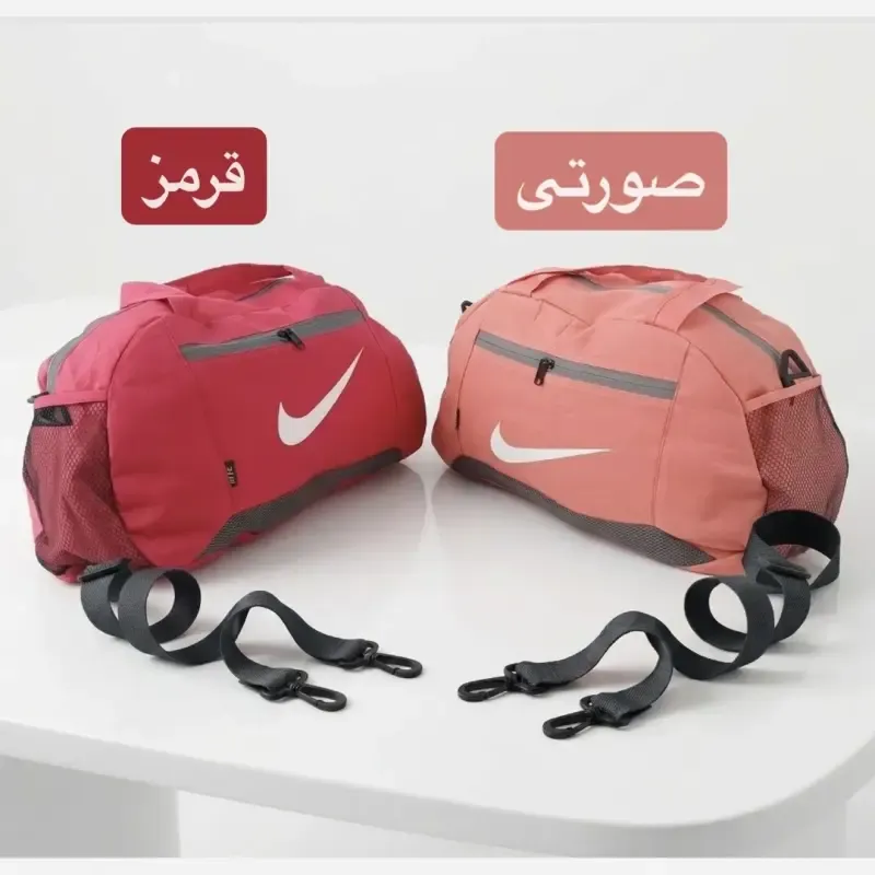 ساک ورزشی مسافرتی اسپرت پارچه ای سه بند ابعاد 40 در 25 در 15 سانتیمتر