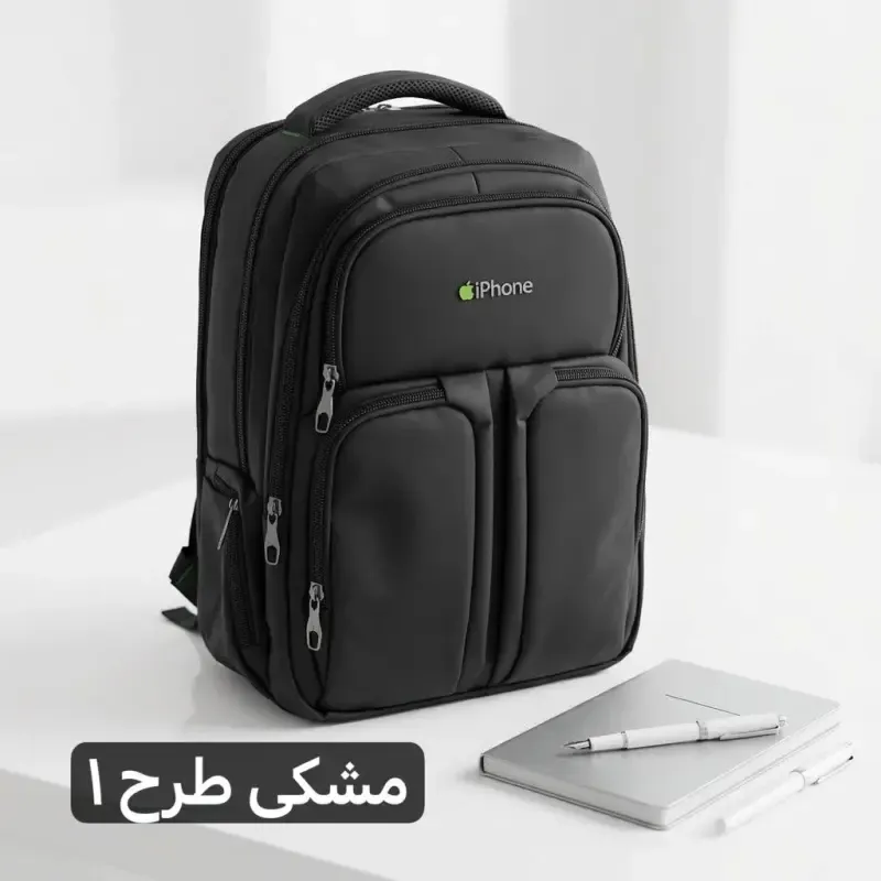 کوله پشتی برزنت اسپرت مناسب مدرسه و دانشگاه با جای لپ تاپ و جیب متعدد