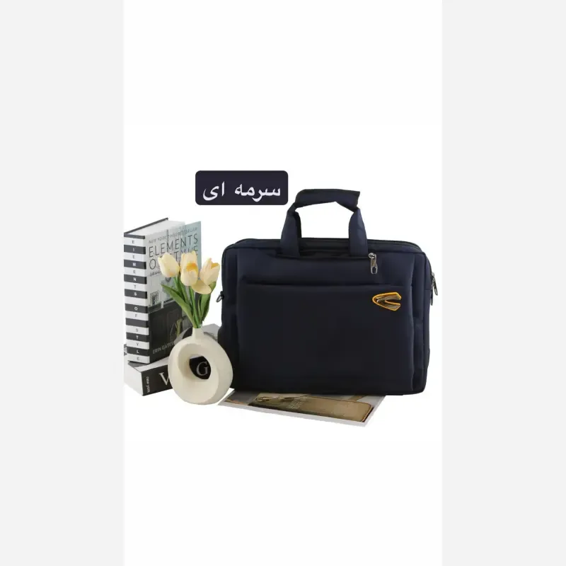 کیف مردانه سه کاره اداری رسمی پارچه ای ابعاد 40 در 30 در 10 سانتیمتر