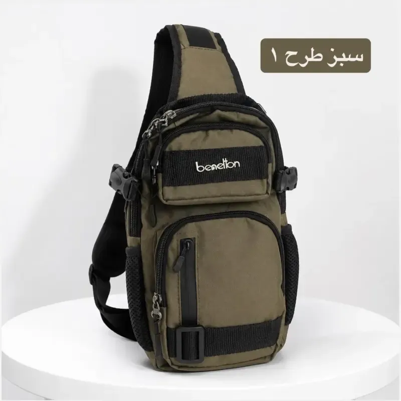 کیف مردانه اسپرت روزمره پارچه ای جیب دار