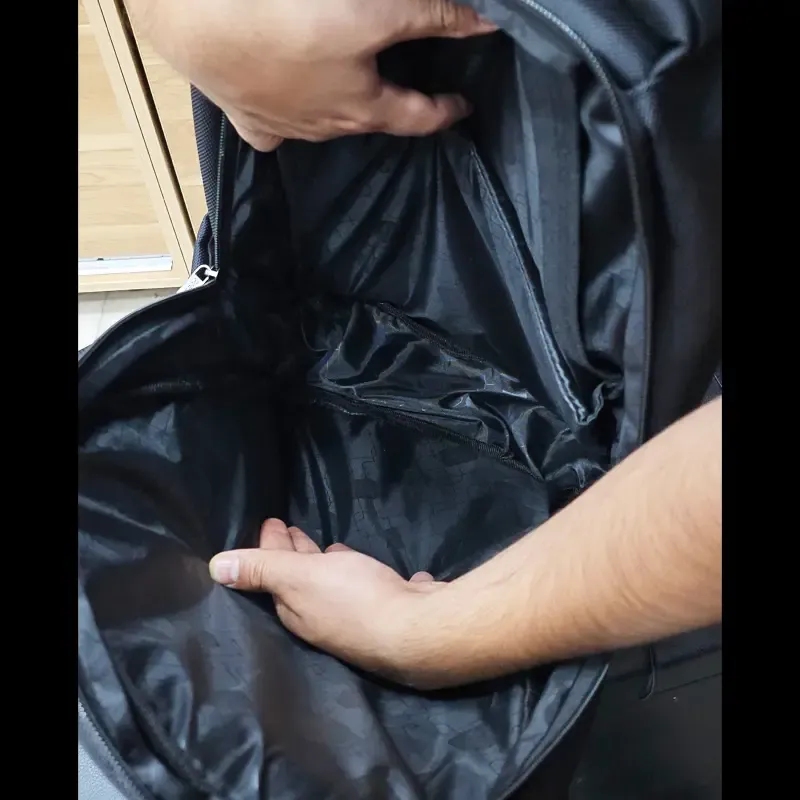کوله پشتی ساده پرزیدنت جنس پارچه ریپس کره ای ضدآب دو محفظه دارای جای لپتاپ