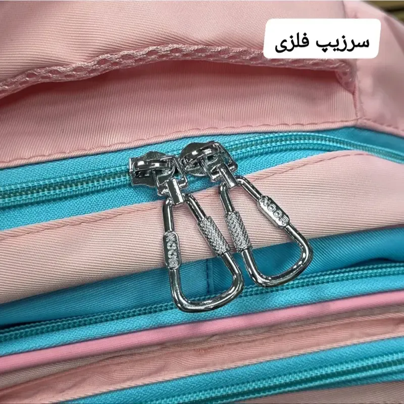 کوله پشتی مدرسه دخترانه ضد آب پارچه ریپس وارداتی مناسب کلاس اول تا چهارم