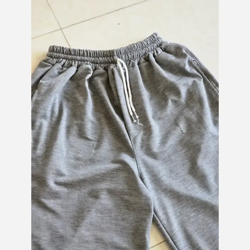 شلوار اسلش فول بگ مشکی طوسی برفی سایز XXL XXXL مناسب آقایان و خانم ها قد 115