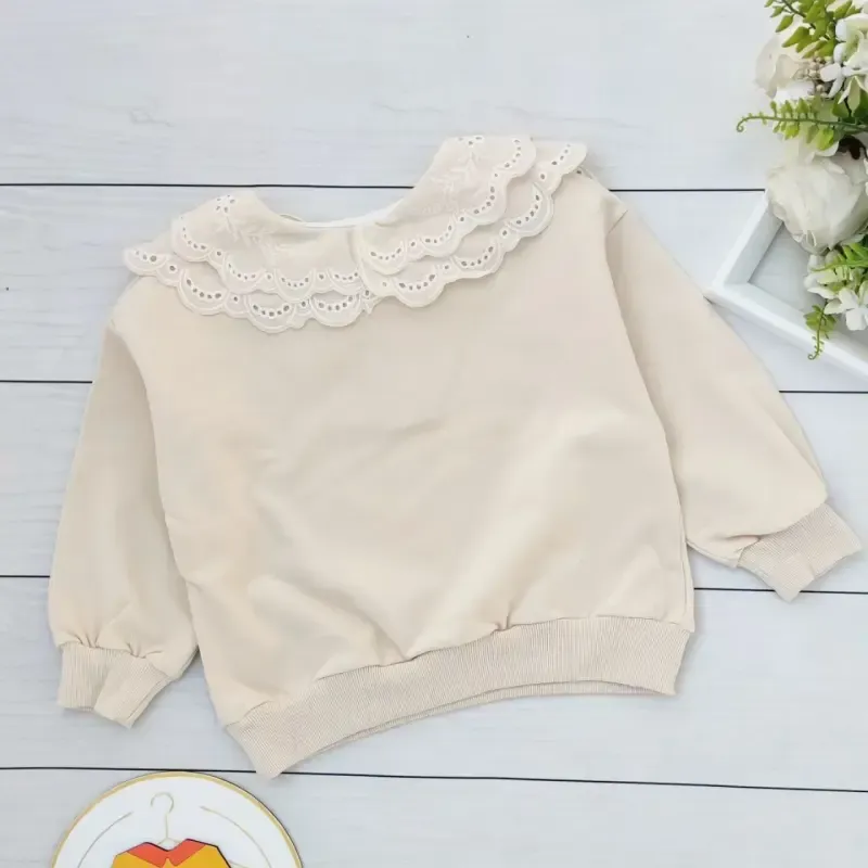 بلوز دخترانه دورس خامه دوزی شده وارداتی مناسب 4 تا 12 سال