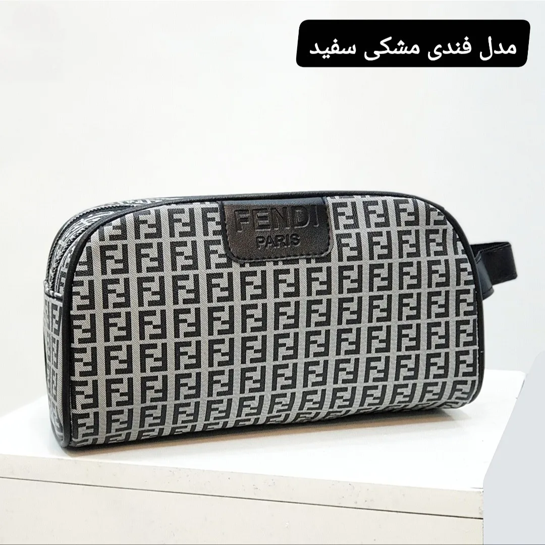 کیف دستی مردانه چرم صنعتی ضخیم دو خانه بند دستی